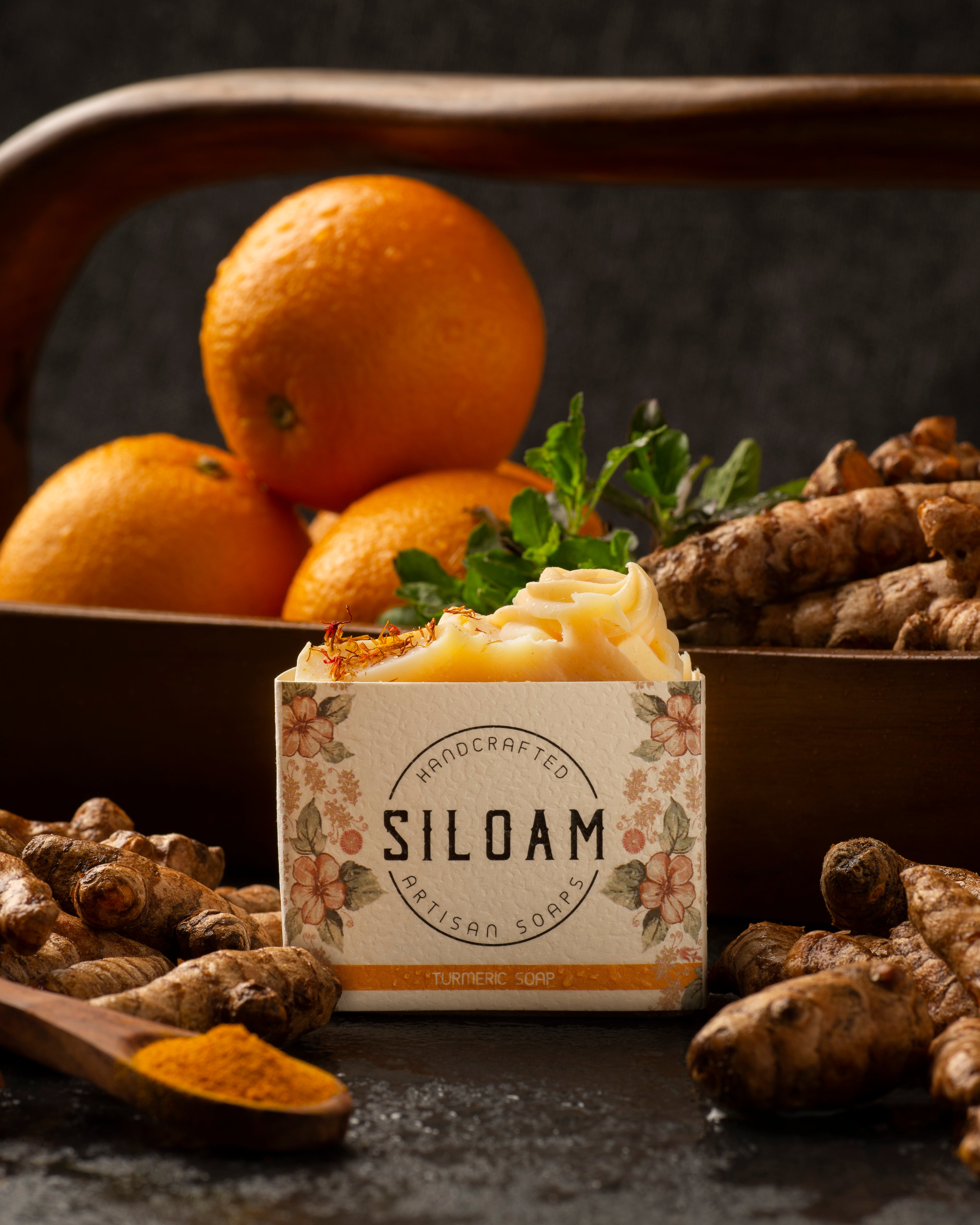 Orange, Basil and Turmeric Goat's Milk Soap