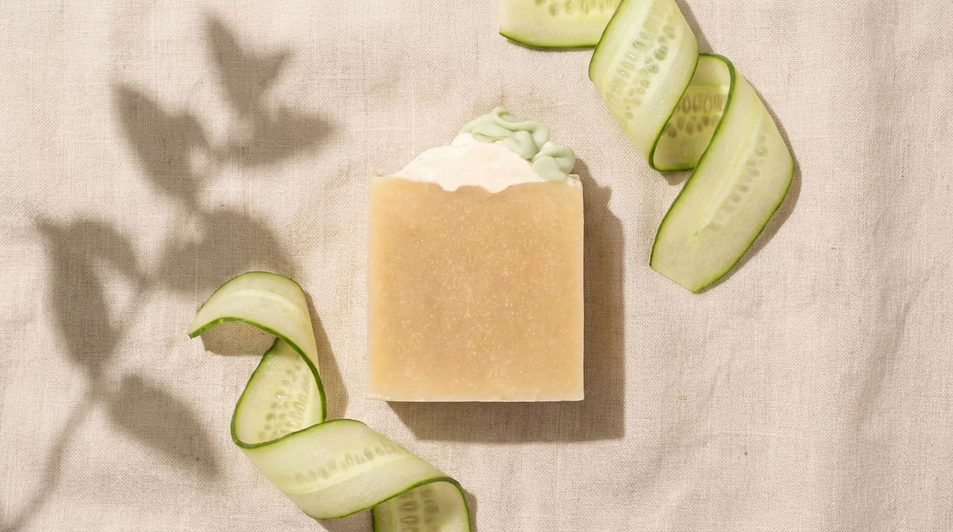 Cucumber Mint Curd Soap