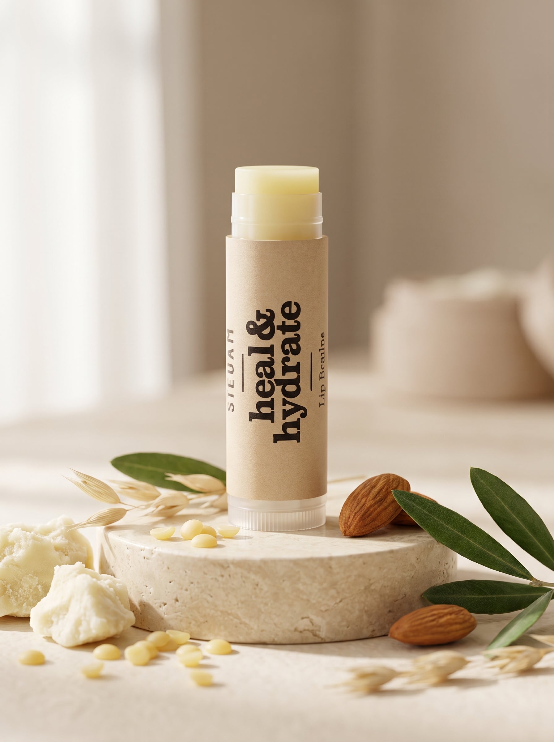 Heal and Hydrate Natural Unscented Lip Balm