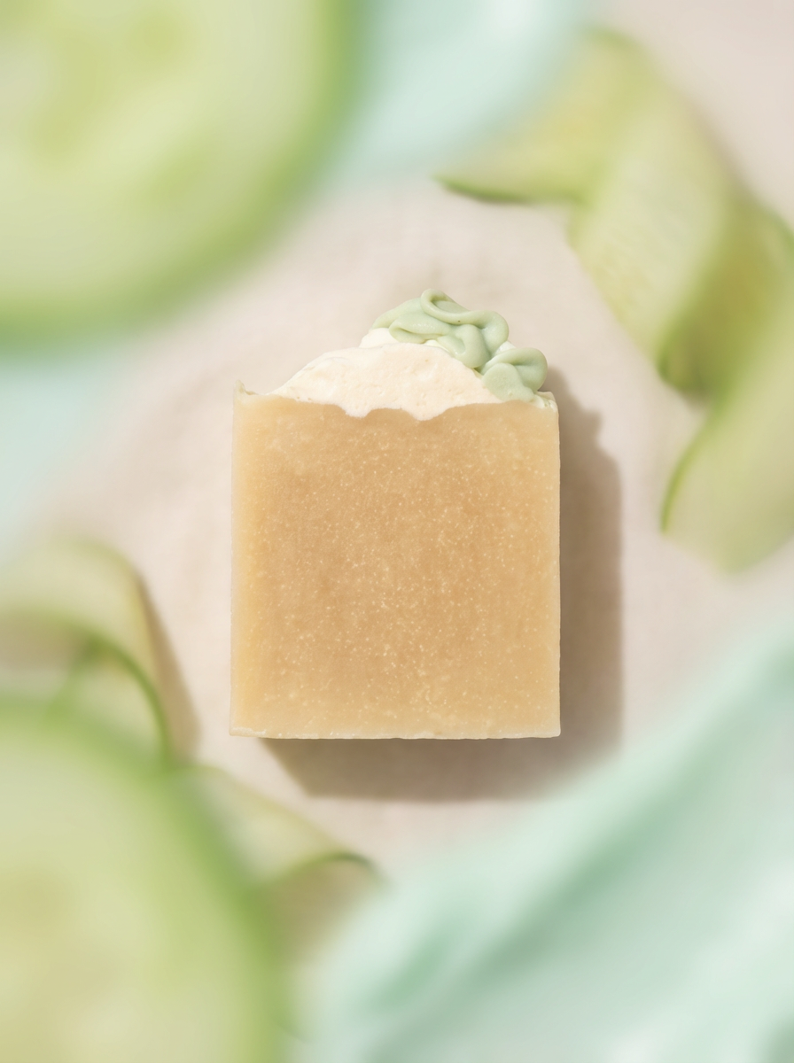 Cucumber Mint Curd Soap
