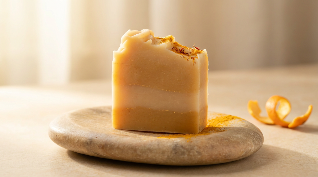 Orange, Basil and Turmeric Goat's Milk Soap